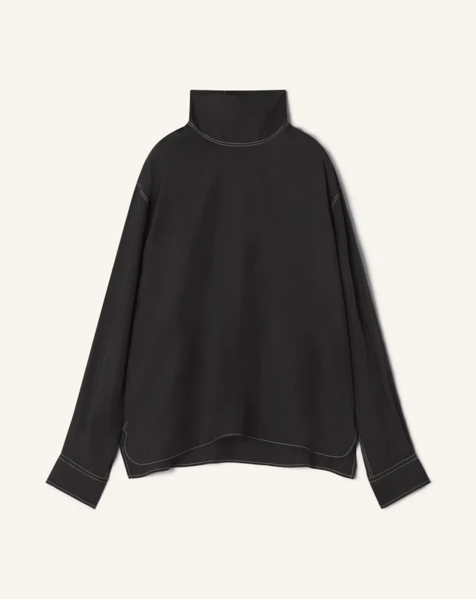 Silk High Neck Top Silk High Neck Top
