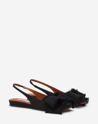 Slingback Ballerina Flat in Satin Slingback Ballerina Flat in Satin