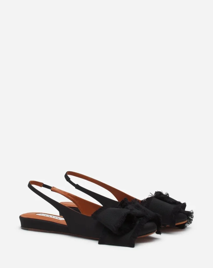Slingback Ballerina Flat in Satin Slingback Ballerina Flat in Satin