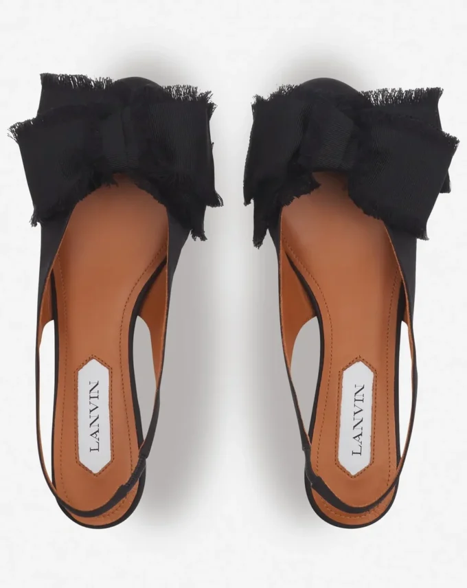 Slingback Ballerina Flat in Satin Slingback Ballerina Flat in Satin
