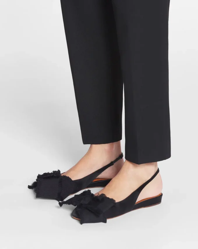 Slingback Ballerina Flat in Satin Slingback Ballerina Flat in Satin