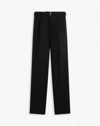 Straight Fit Wool Pants