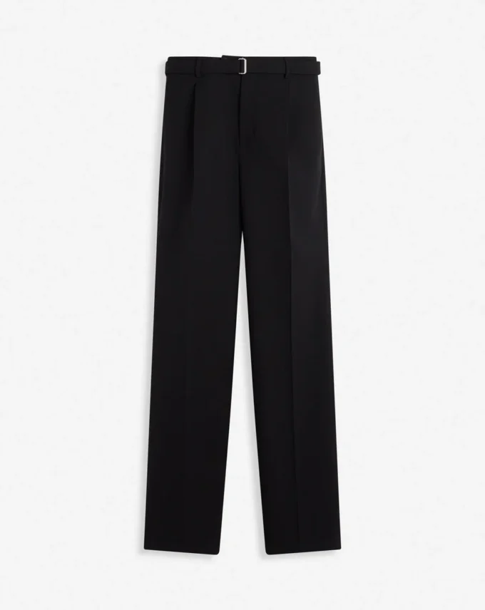 Straight Fit Wool Pants