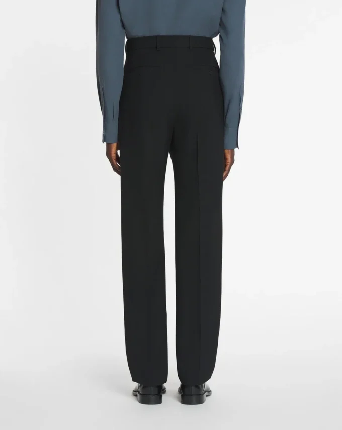 Straight Fit Wool Pants