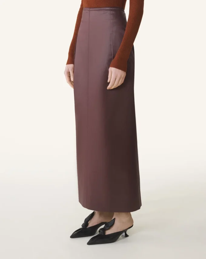 Straight Skirt in Cotton and Viscose Straight Skirt in Cotton and Viscose