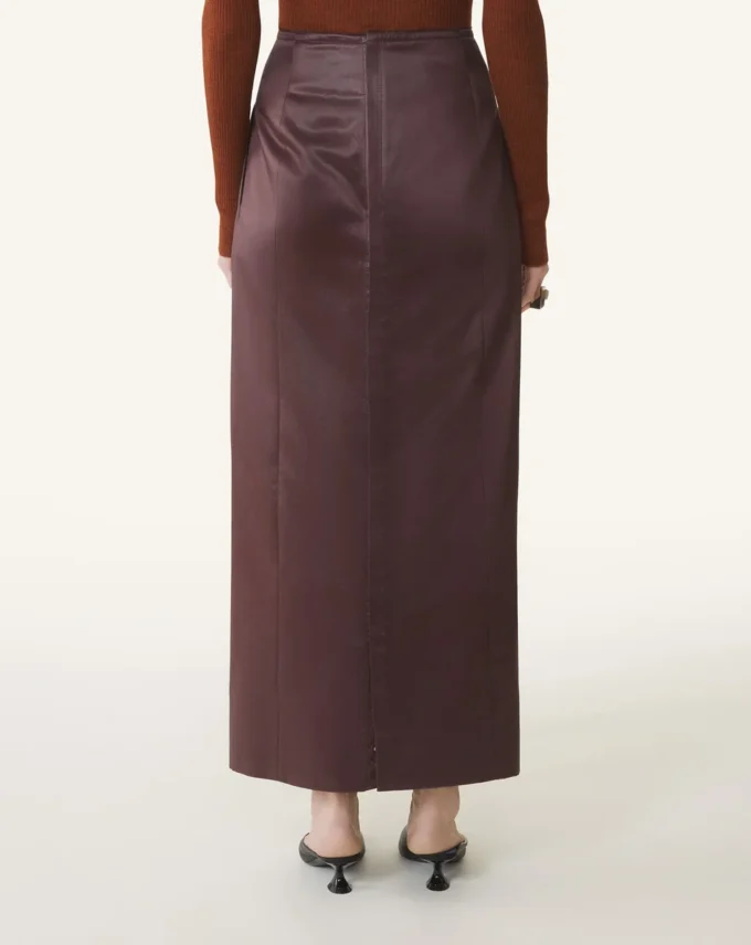 Straight Skirt in Cotton and Viscose Straight Skirt in Cotton and Viscose