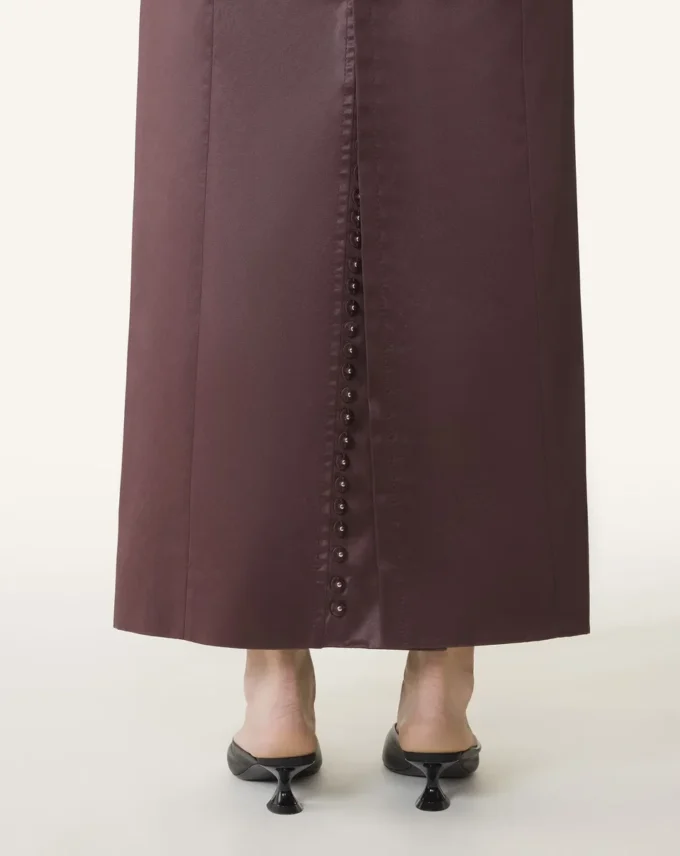 Straight Skirt in Cotton and Viscose Straight Skirt in Cotton and Viscose