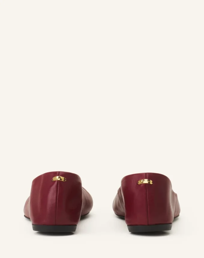 The Ballerina Flat in Leather The Ballerina Flat in Leather