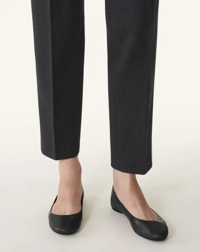 The Ballerina Flat in Leather