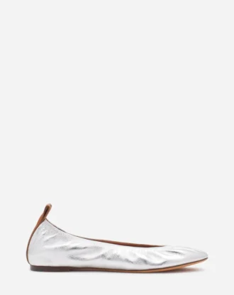 The Ballerina Flat in Metallic Leather The Ballerina Flat in Metallic Leather