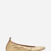 The Ballerina Flat in Metallic Leather The Ballerina Flat in Metallic Leather