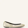 The Ballerina Flat in Metallic Leather The Ballerina Flat in Metallic Leather