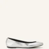 The Ballerina Flat in Metallic Leather