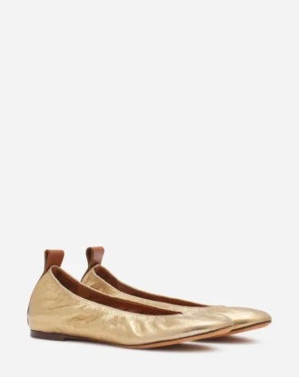 The Ballerina Flat in Metallic Leather The Ballerina Flat in Metallic Leather