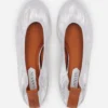 The Ballerina Flat in Metallic Leather The Ballerina Flat in Metallic Leather