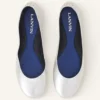 The Ballerina Flat in Metallic Leather