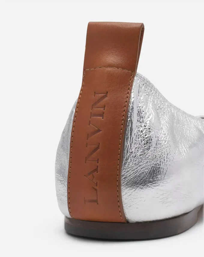The Ballerina Flat in Metallic Leather The Ballerina Flat in Metallic Leather