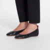 The Leather Ballerina Flat The Leather Ballerina Flat