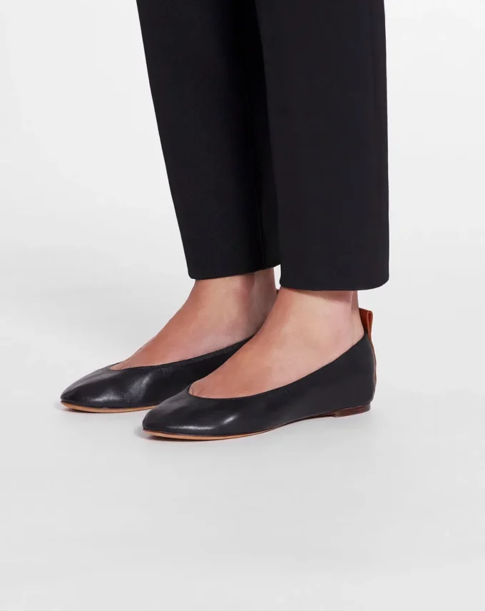 The Leather Ballerina Flat The Leather Ballerina Flat
