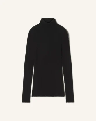 Turtleneck Sweater in Merino Wool and Silk