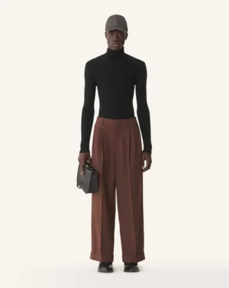 Turtleneck Sweater in Merino Wool and Silk