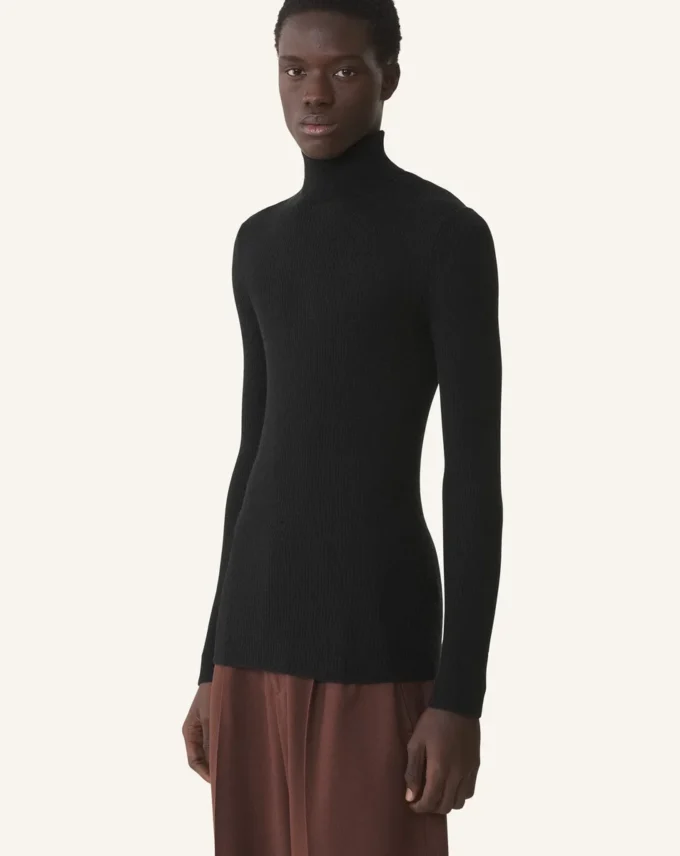 Turtleneck Sweater in Merino Wool and Silk Turtleneck Sweater in Merino Wool and Silk