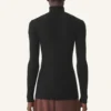 Turtleneck Sweater in Merino Wool and Silk