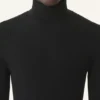 Turtleneck Sweater in Merino Wool and Silk