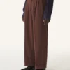 Wide-Leg Flannel Pants Wide-Leg Flannel Pants