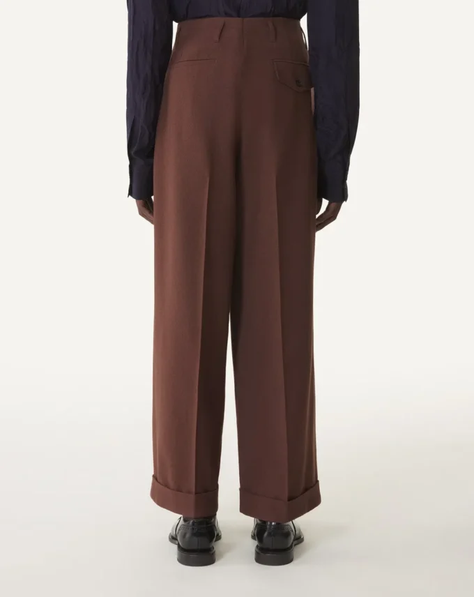 Wide-Leg Flannel Pants Wide-Leg Flannel Pants
