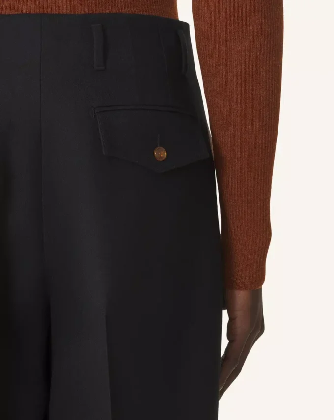Wide-Leg Flannel Pants Wide-Leg Flannel Pants