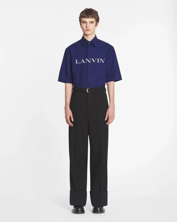Wide-Leg Pants with Cuffs Wide-Leg Pants with Cuffs
