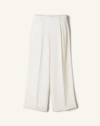 Wide-Leg Wool Pants
