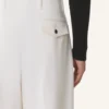 Wide-Leg Wool Pants