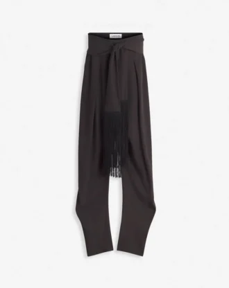 Wool and Viscose Barrel Pants