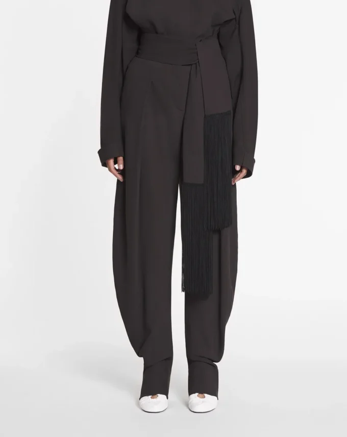 Wool and Viscose Barrel Pants Wool and Viscose Barrel Pants