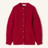 Wool Ribbed Cardigan Wool Ribbed Cardigan