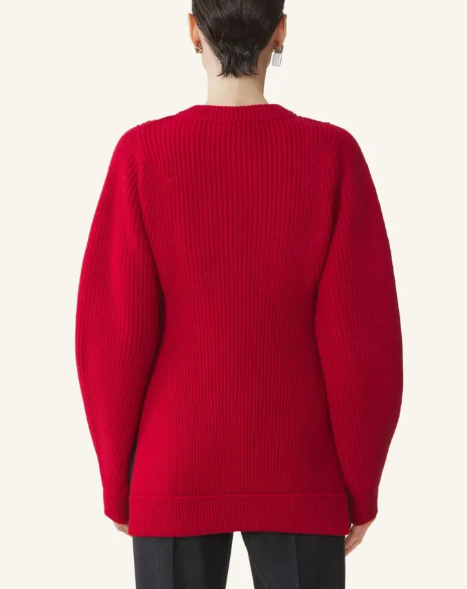 Wool Ribbed Cardigan Wool Ribbed Cardigan