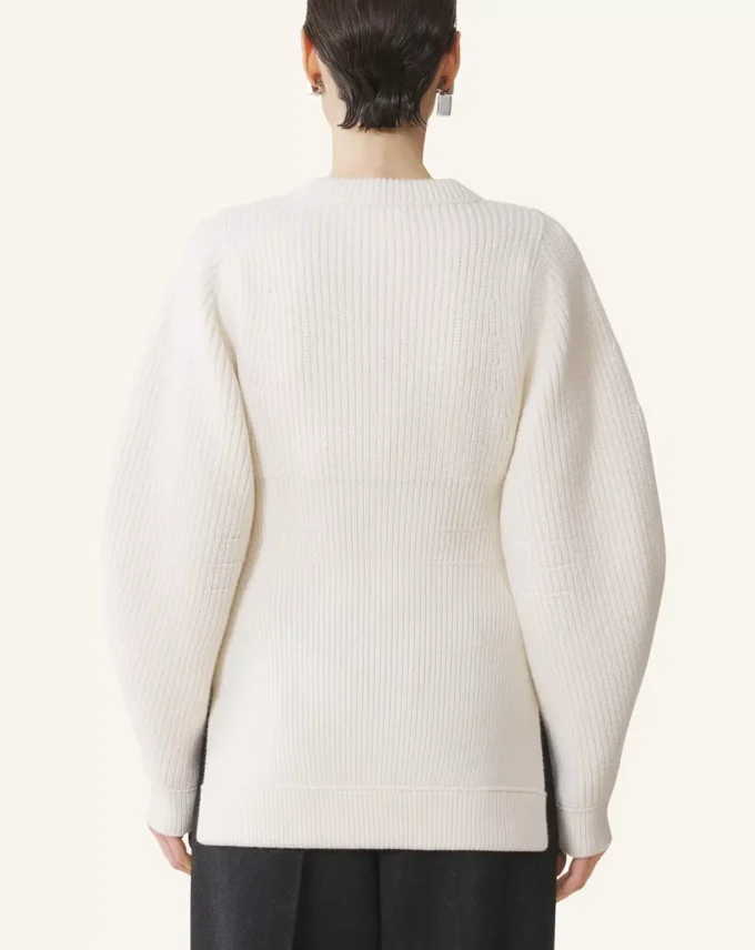 Wool Ribbed Cardigan Wool Ribbed Cardigan
