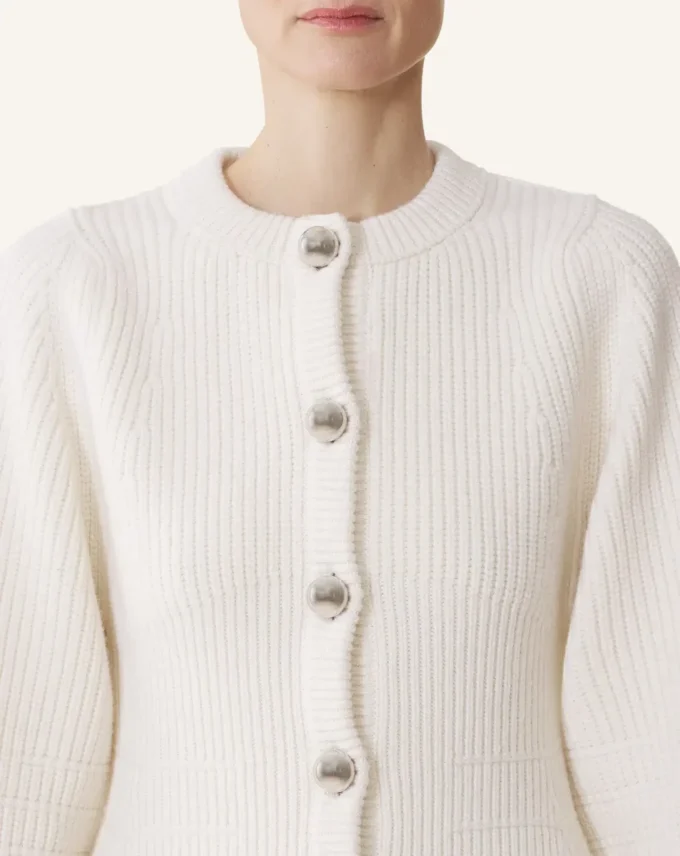 Wool Ribbed Cardigan Wool Ribbed Cardigan