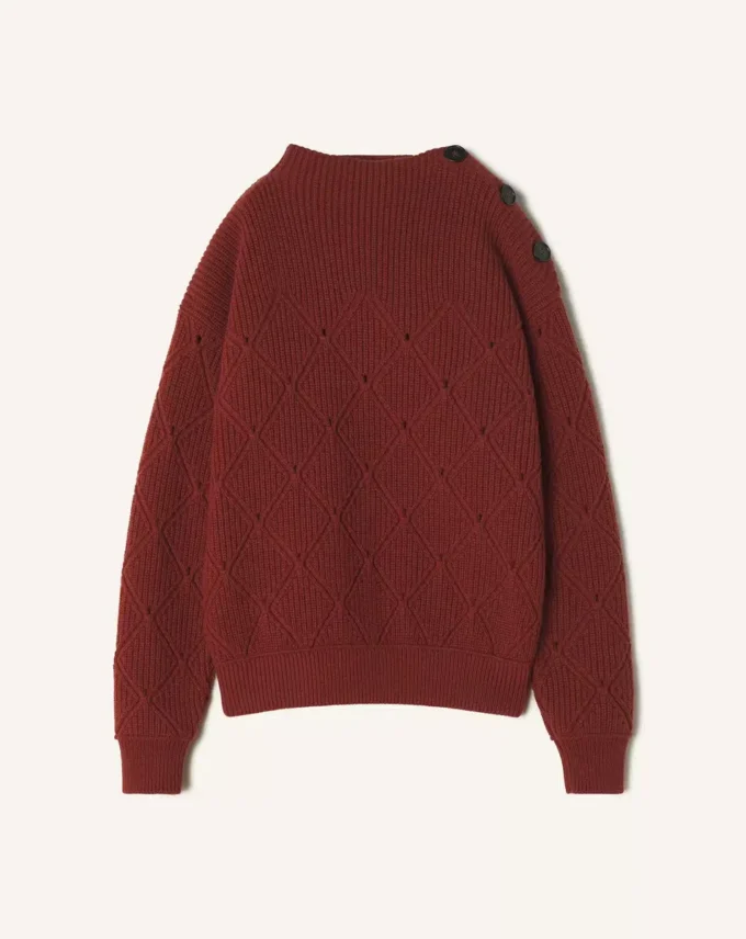 Wool Sweater with Diamond Detail Wool Sweater with Diamond Detail