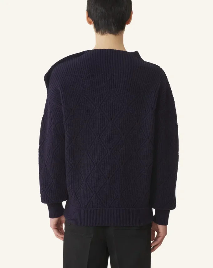 Wool Sweater with Diamond Detail Wool Sweater with Diamond Detail