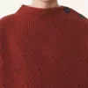 Wool Sweater with Diamond Detail